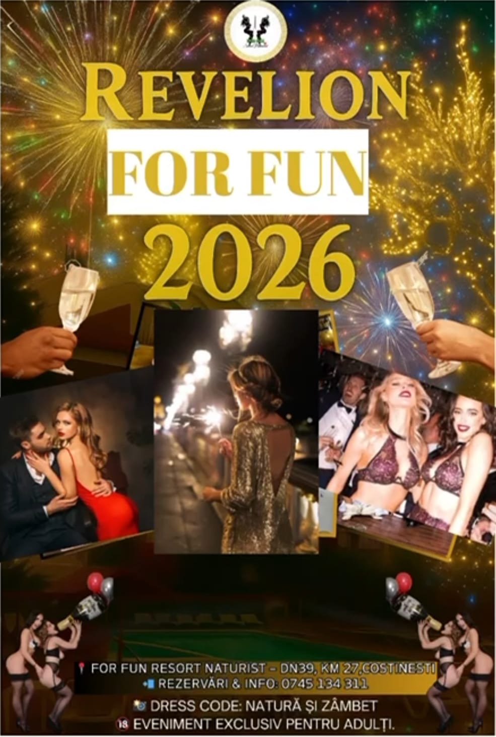 ✨ REVELION 2025 – 2026 la For Fun Resort Naturist Romania Costinesti ✨