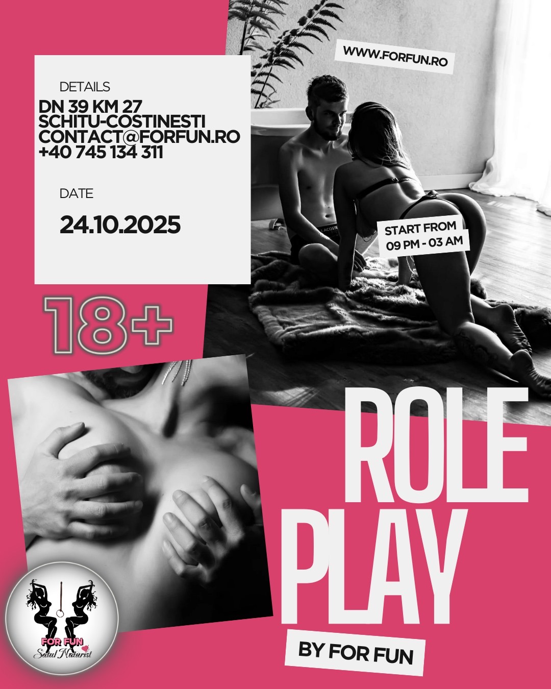 🎭🔥 BDSM & ROLEPLAY NIGHT @ For Fun Resort Naturist 🔥🎭