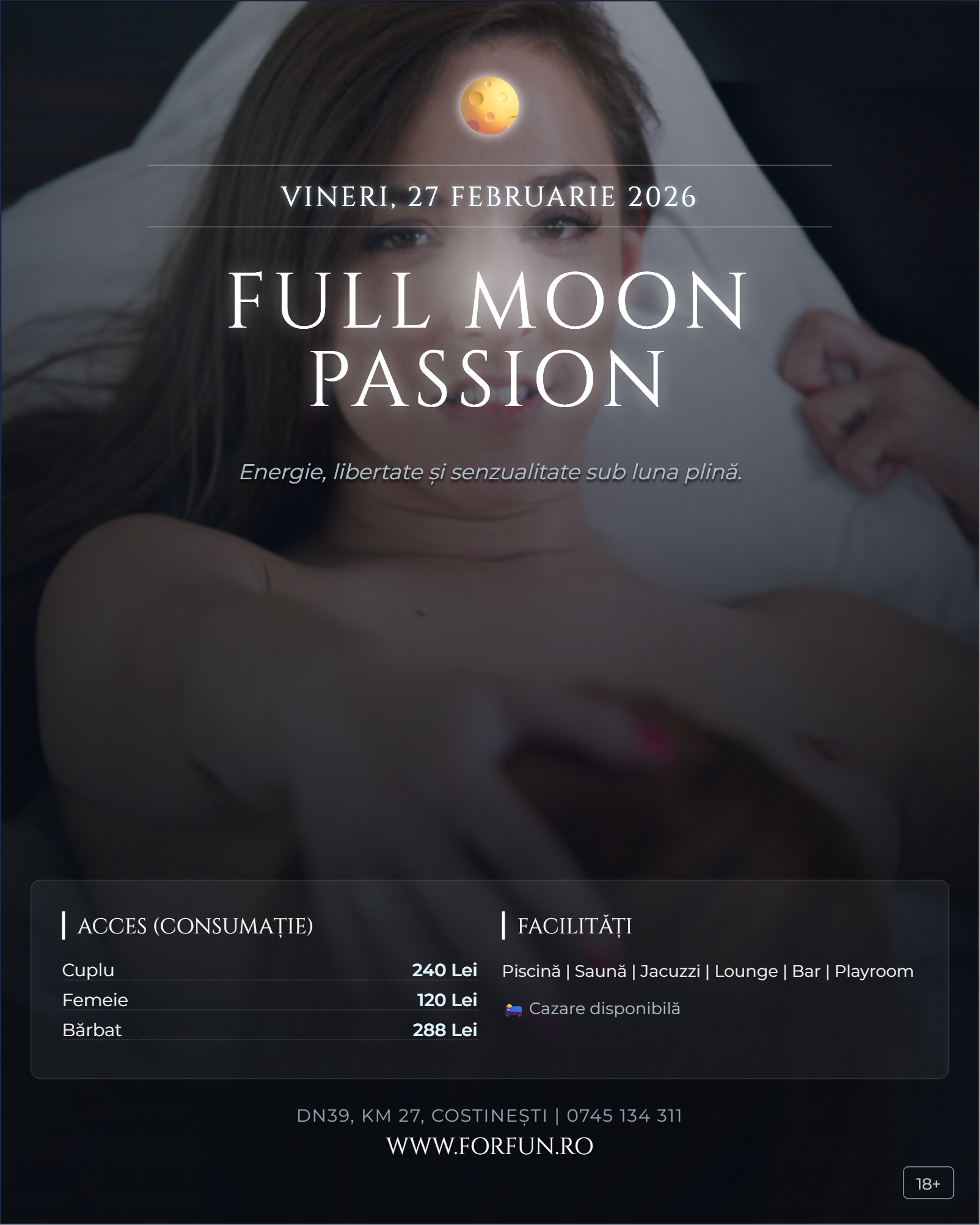 Vineri, 27 Februarie 2026 – FULL MOON PASSION
