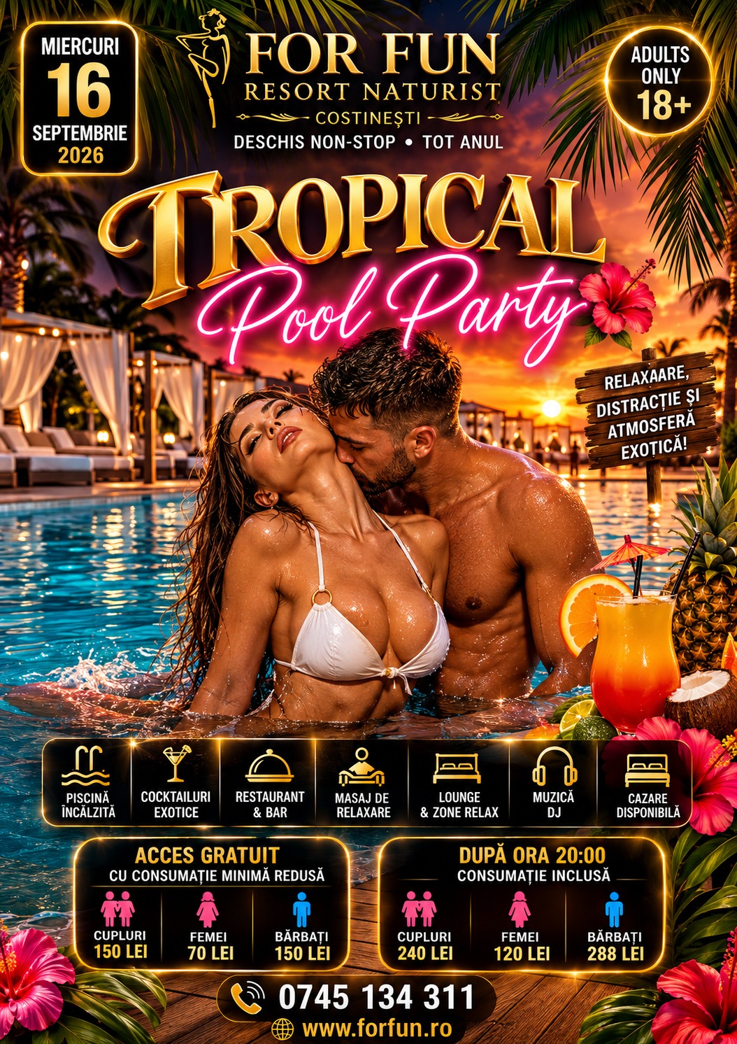 🍹🌴 TROPICAL POOL PARTY 🌺🌞